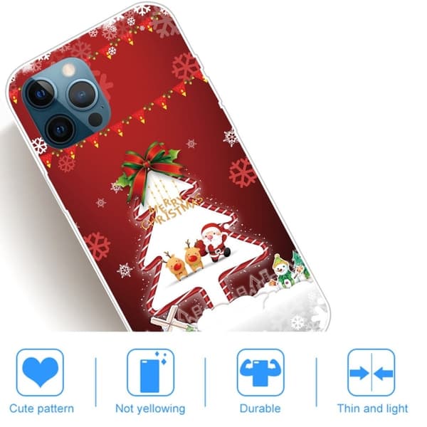 Juleveske til iPhone 14 Pro - Juletre Og Snøfnugg