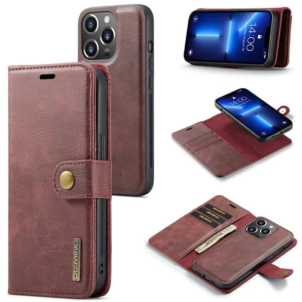 DG.Ming 2-i-1 iPhone 15 Pro fodral - Röd