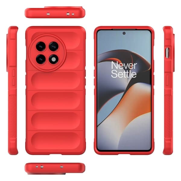 Blødt grebsformet cover til OnePlus 11R / OnePlus Ace 2 - Rød