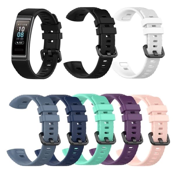 19mm Huawei Band 3 Pro Urrem - Sort