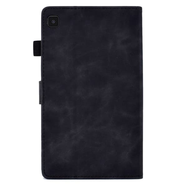 Samsung Galaxy Tab A7 Lite læder flip cover med kortlommer - Sort