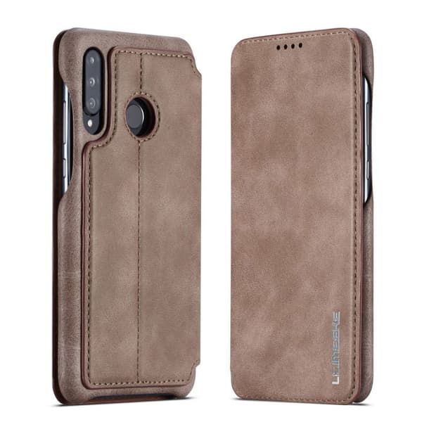 LC.IMEEKE Huawei P30 Lite retro læderetui - Kaffe