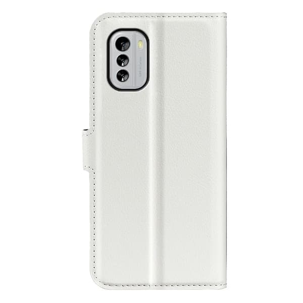Klassisk Nokia G60 Flip Etui - Hvid