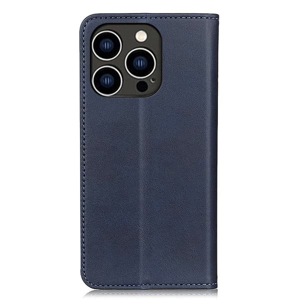 Äkta läder iPhone 15 Pro fodral - Blå