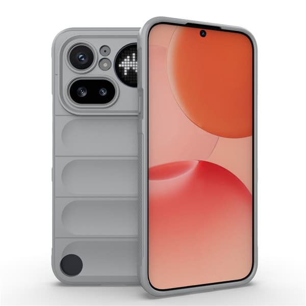 Blødt grebsformet Nothing Phone (4a) Pro cover - Lysegrå