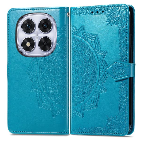Mandala Xiaomi Redmi Note 15 Pro Plus læderetui - Blå