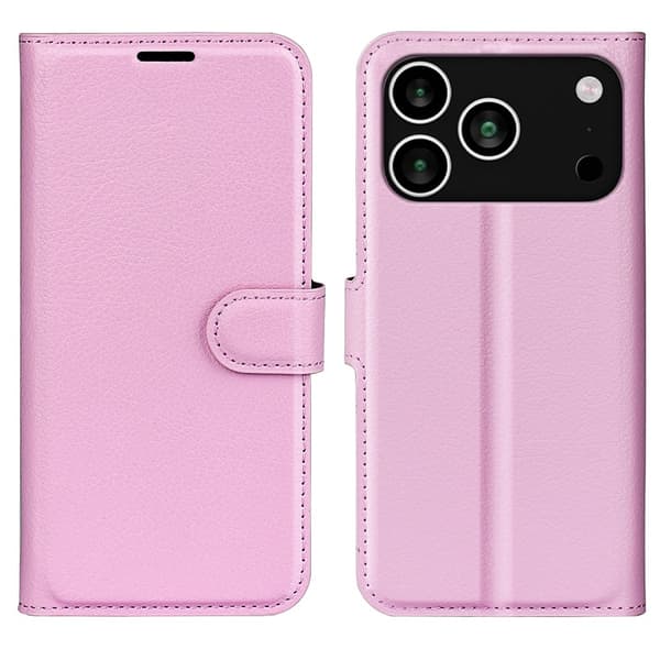 Classic iPhone 17 Pro Max flip kuoret - Pinkki