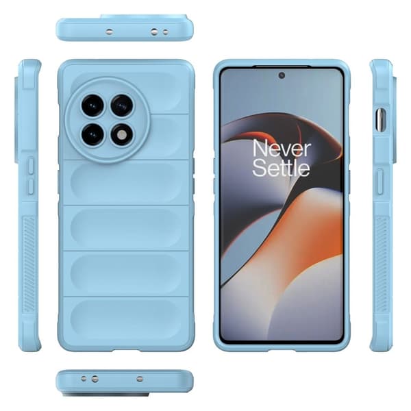 Blødt grebsformet cover til OnePlus 11R / OnePlus Ace 2 - Sølv/Grå