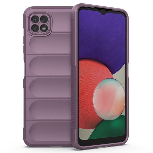 Blødt grebsformet cover til Samsung Galaxy A22 5G - Lilla
