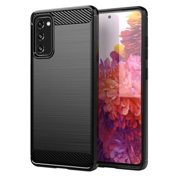Carbon Flex Etui Samsung Galaxy S20 FE 5G / S20 Fe - Sort