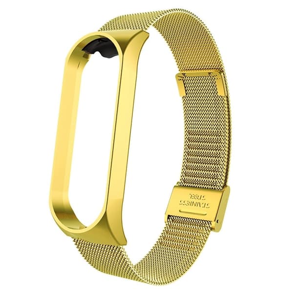Xiaomi Mi Smart Band 4 / 3 urrem i rustfrit stål - Guld