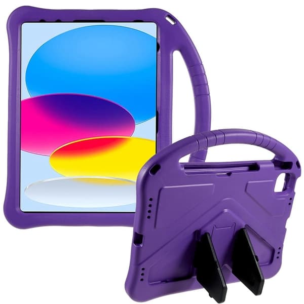 iPad 10.9 (2022) EVA robust deksel med kickstand - Lilla