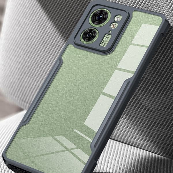 Støtsikkert hybriddeksel for Motorola Edge 40 - Transparent