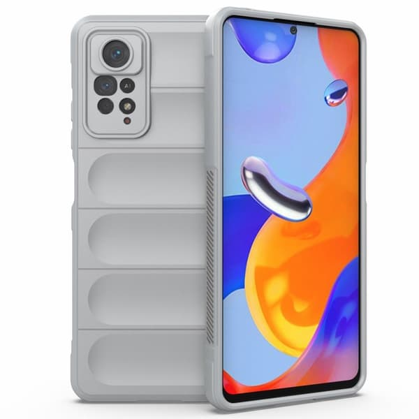 Blødt grebsformet cover til Xiaomi Redmi Note 11 Pro 5G / Xiaomi Redmi Note 11 Pro - Sølv/Grå