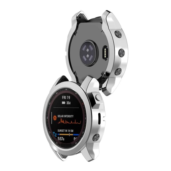 Garmin Fenix 7 / 7 Solar / 7 Sapphire Solar galvaniseringsovertræk - Grå