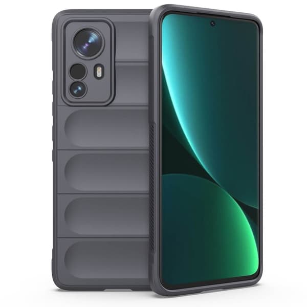 Blødt grebsformet cover til Xiaomi 12S Pro / Xiaomi 12 Pro - Sølv/Grå