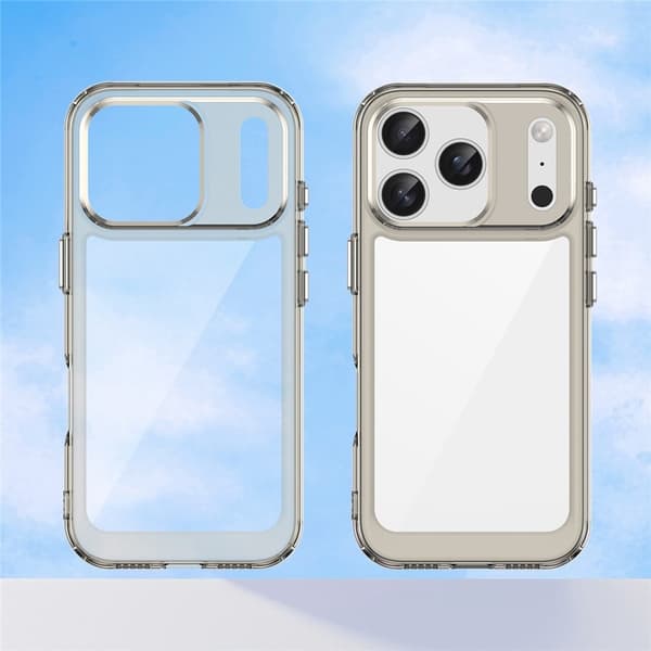 iPhone 17 Pro smart telefonskal i akryl - Transparent Grå
