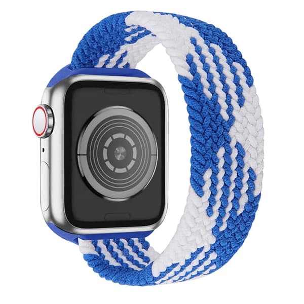 Apple Watch Series 8 (41 mm) elastisk vevd klokkerem - Blå + Blå