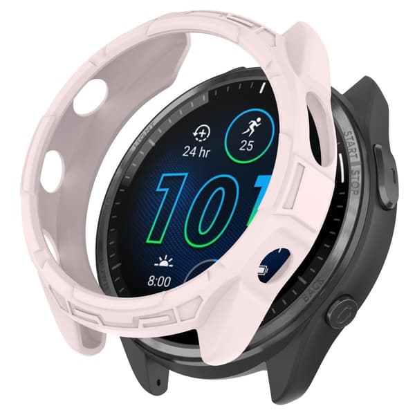 Garmin Forerunner 965 udhulet cover - Lyserød