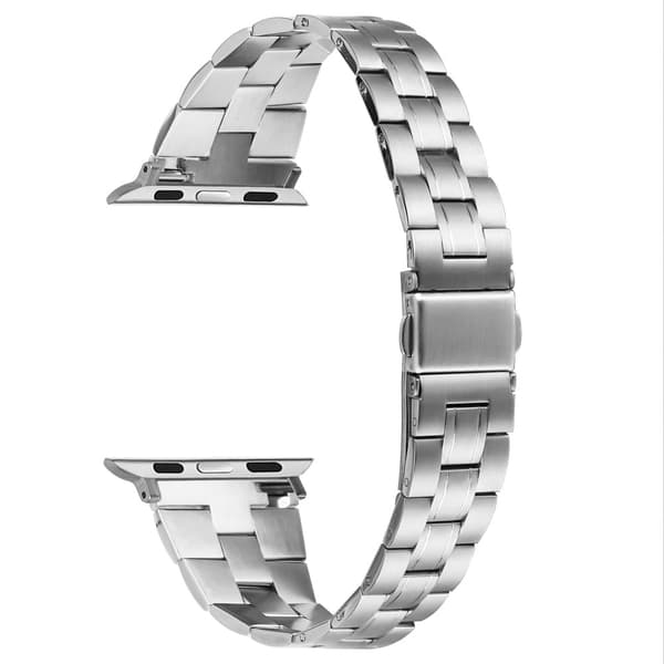 Apple Watch Series 49mm - 45mm - 44mm - 42mm bånd i rustfrit stål - Sølv
