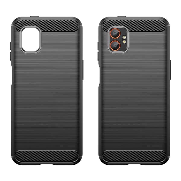 Carbon Flex Samsung Galaxy XCover7 Pro kotelot - Musta