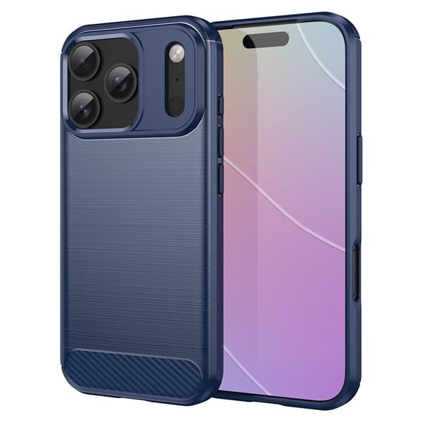 Carbon Flex iPhone 17 Pro deksel - Blå
