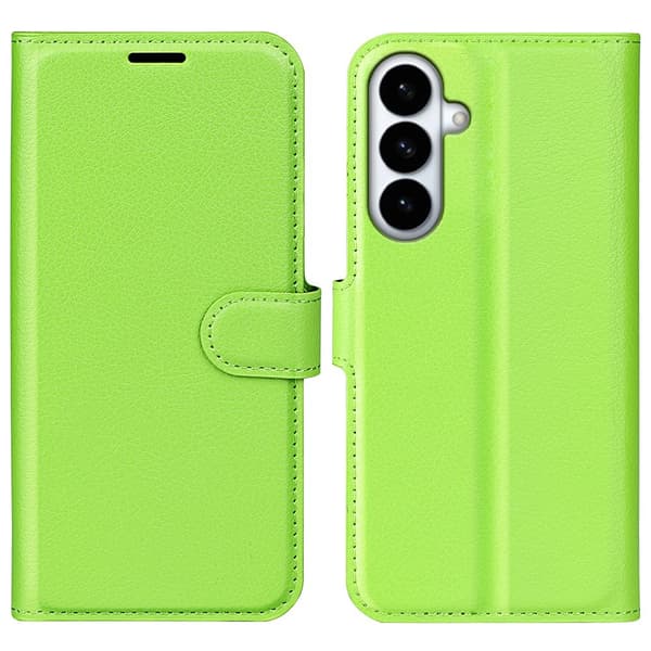 Klassisk Samsung Galaxy S26 Plus flip etui - Grøn