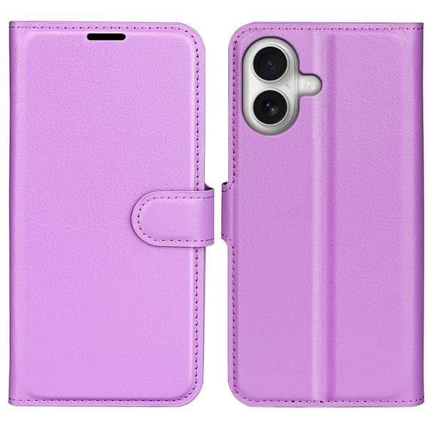 Klassisk iPhone 17 flip etui - Lilla