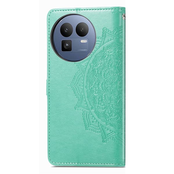Mandala Realme GT 8 etui i lær - Grønn