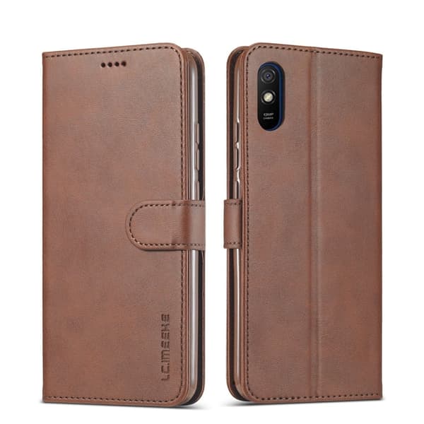 LC.IMEEKE Xiaomi Redmi 9A Flip Etui - Kaffe