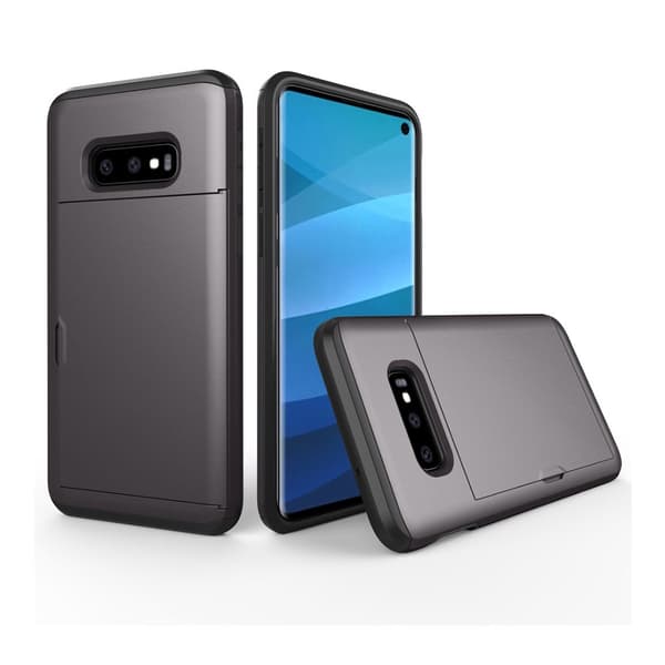 Samsung Galaxy s10 e Hybrid Etui Og Kortholder - Grå