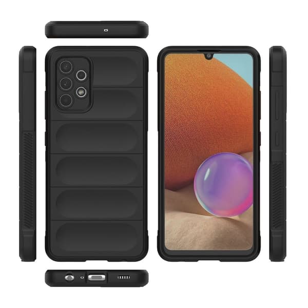 Mjukt greppformat Samsung Galaxy A32 skal - Lila