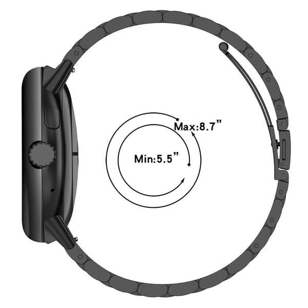 Urrem Google Pixel Watch 3 45 mm titaniumlegering 3-perle håndledsrem - Sølv