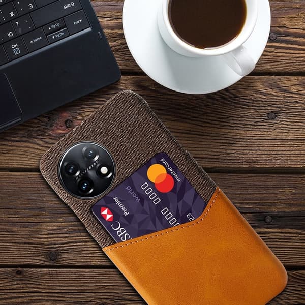 Bofink OnePlus 11 Kort Cover - Brun