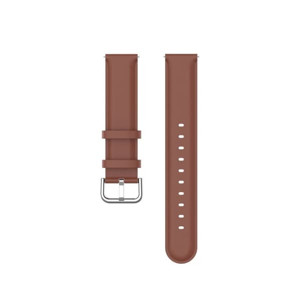 20mm Universal cool and simple genuine leather watch strap - Brown