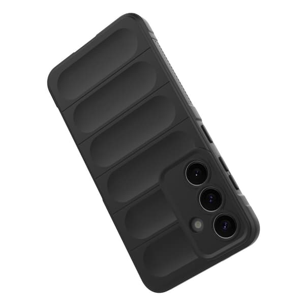 Mjukt greppformat Samsung Galaxy S25 skal - Ljusgrå