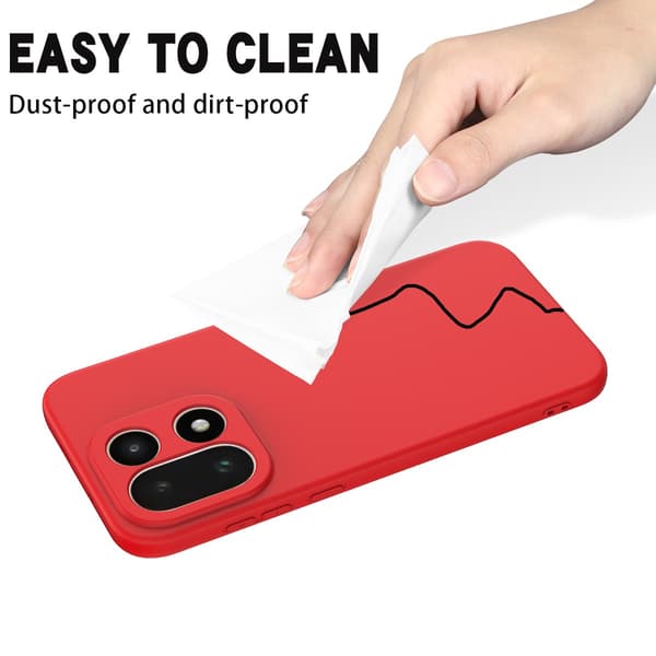 Matte Liquid OnePlus 15 silikone cover - Rød