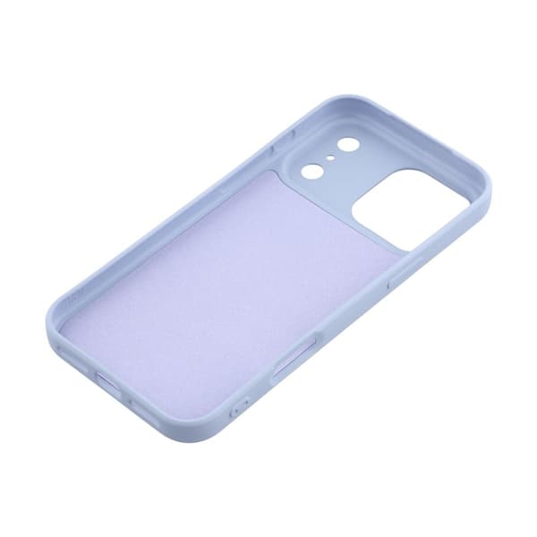 Mikrofiberforet blødt gummi iPhone 17 Pro Max cover - Lyselilla