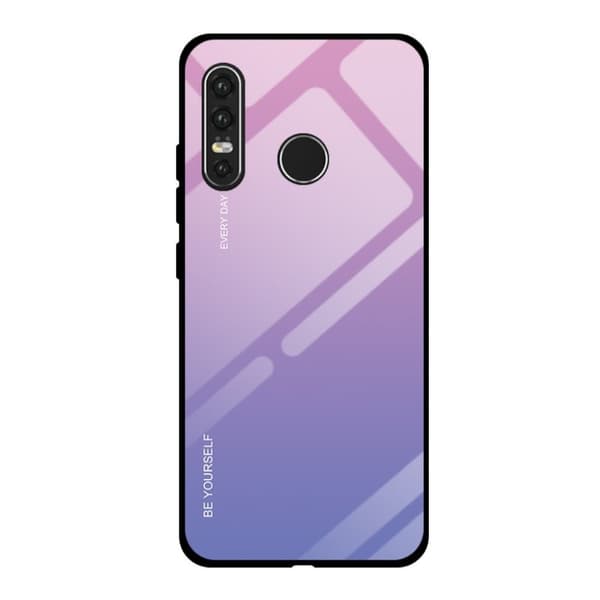 Huawei P30 Lite gradueret etui - Rosa/Blå