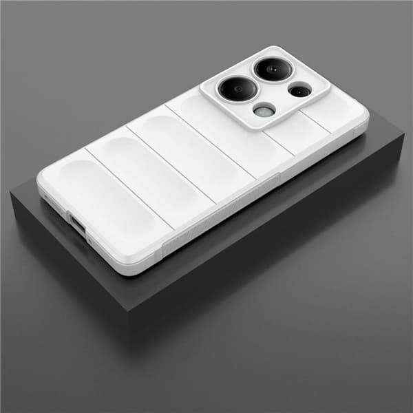 Blødt grebsformet Xiaomi Redmi Note 14S cover - Hvid