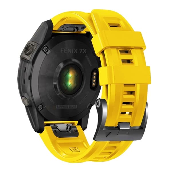 Silikonerem til Garmin / Amazfit og Coros-ur - Gul