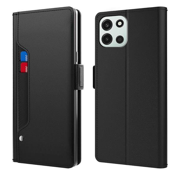 OnePlus Turbo 6 etui med makeup-spejl i smart design - Sort