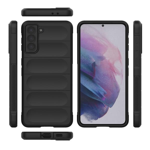 Blødt grebsformet cover til Samsung Galaxy S21 Plus 5G - Sort
