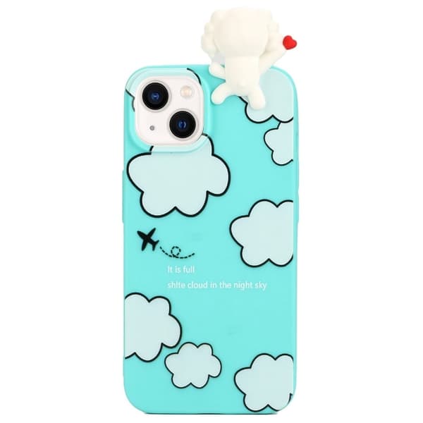Cute 3d iPhone 14 Plus Suojakotelo - Cloud