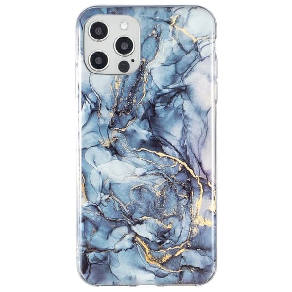 Marble iPhone 12 Pro Max Etui - Grå