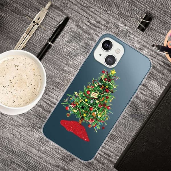 Julfodral till iPhone 14 Plus - Julgran Med Presenter