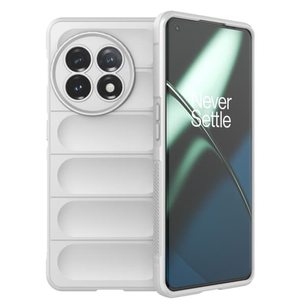 Mjukt greppformat OnePlus 11 skal - Vit