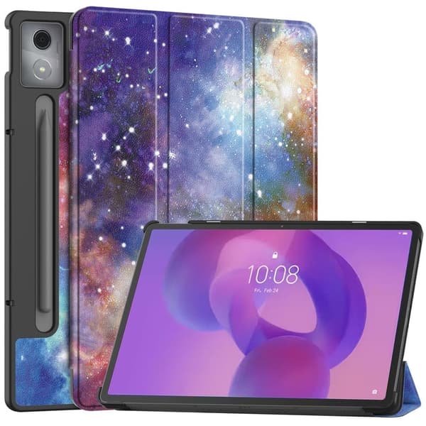 Lenovo Idea Tab Pro Case Pattern Print Tablet lædercover med stander - Galakse