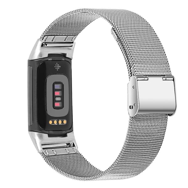Fitbit Charge 5 milanesisk urrem i rustfrit stål - Sølv