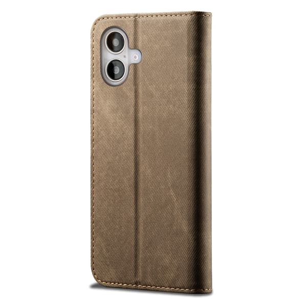 Jeans iPhone 17 flip etui - Khaki